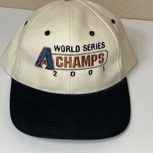 VTG 2001 Arizona Diamondbacks World Series Champs Adjustable Strapback Hat MLB - Picture 6 of 6